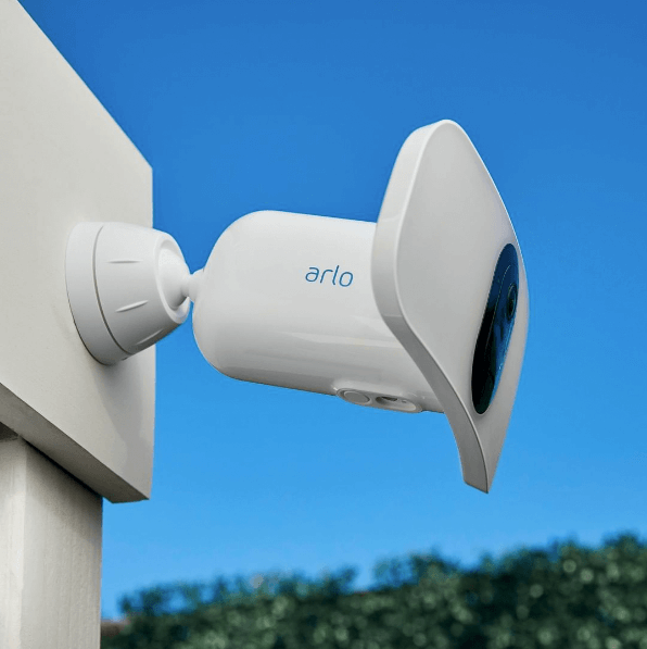 Arlo's Instagram post with the world's first wireless Floodlight camera with a link to the Instagram post